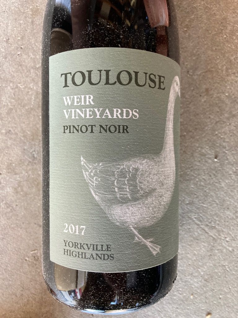 2017 Toulouse Weir Vineyards Yorkville Highlands